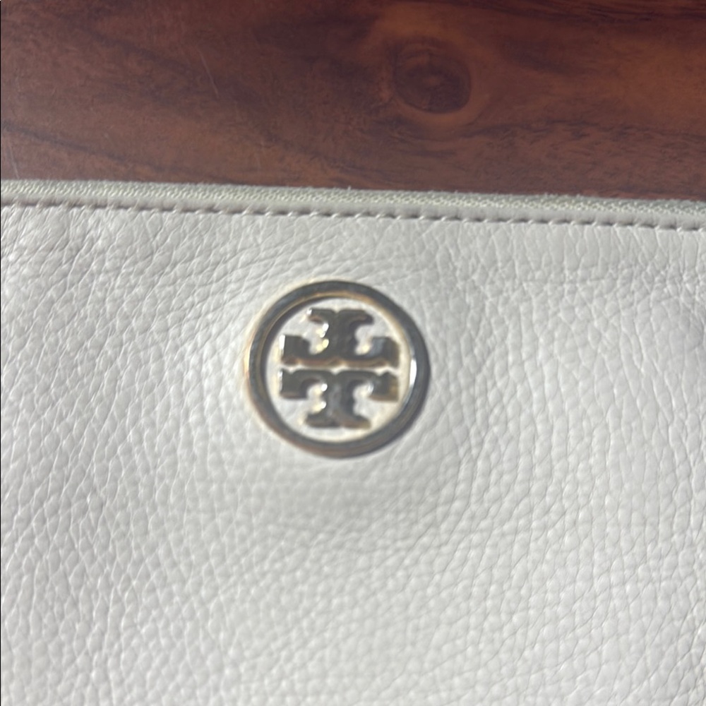 Tory Burch Ivory Leather Tote
